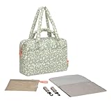 LÄSSIG Baby Wickeltasche mit Tragegriff und Wickelunterlage, Kinderwagenbefestigung,...