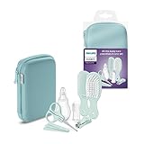 Philips Avent Babypflege-Set – Starter-Set mit 9 Zubehörteilen: Nagelknipser, Schere, 3...