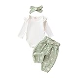 Geagodelia Baby Mädchen Kleidung Babykleidung Outfit Set Langarm Body Strampler +...