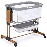 Ezebaby Beistellbett, 3 in 1 Babybett Babywiege für Neugeborene, Schaukelbettchen für...