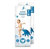 by Amazon Ultra Dry Windeln – Größe 7 (17 kg+) – 112 Windeln (2 Packungen à 56...