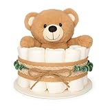 MilaBoo® Windeltorte Boho Style Junge & Mädchen I Geschenk zur Geburt mit Hipp Windeln...