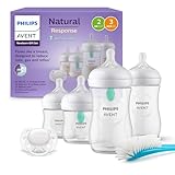 Philips AVENT Babyflaschen mit AirFree Ventil, Geschenkset für Neugeborene – 4...