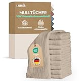 Laleni Spucktücher Baby im 10er Set aus Reiner Baumwolle - schadstofffreie Mulltücher...