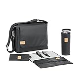 LÄSSIG Baby Wickeltasche Stylische nachhaltig Umhängetasche inkl. Zubehör / Messenger...