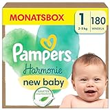 Pampers Baby Windeln Größe 1 (2-5 kg) Harmonie, 0% Kompromiss, Inhaltsstoffe...