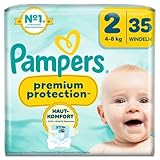 Pampers Premium Protection Windeln Gr.2, Single Pack, 4-8kg (35 piece)
