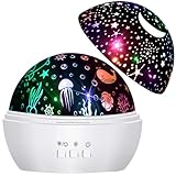 Moredig Led Projektor Sternenhimmel, 360° Drehbar Nachtlicht Baby Kinder Nachtlicht...