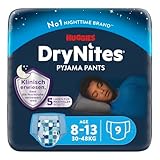 Huggies DryNites hochabsorbierende Nachtwindeln bei Bettnässen, für Jungen 8-13 Jahre...