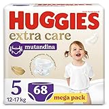 Huggies Extra Care Windelhöschen, ultra saugfähig, Größe 5 (12-17 kg), 68 Stück